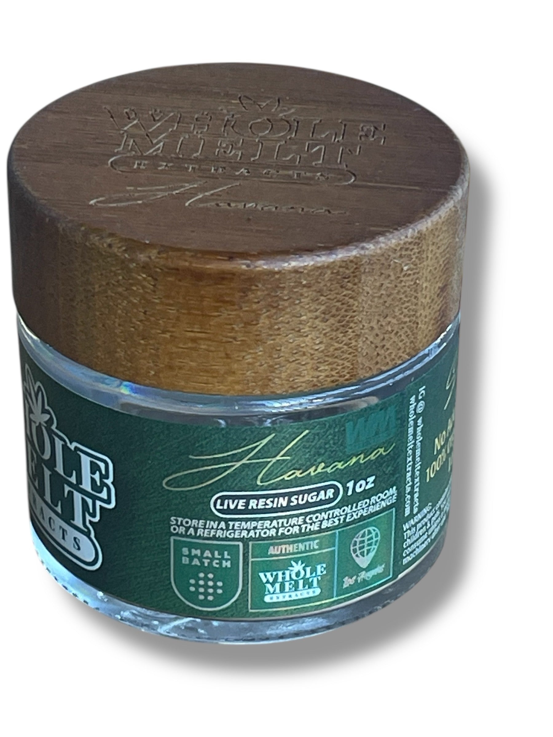 Whole Melt Havana 1oz Glass Jars - Varity Pack 16 Strains in box Empty Jars