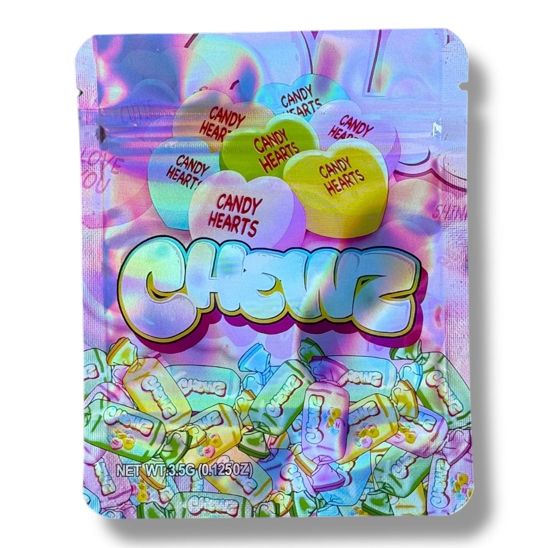 Chewz Candy Hearts Mylar Bag 3.5g