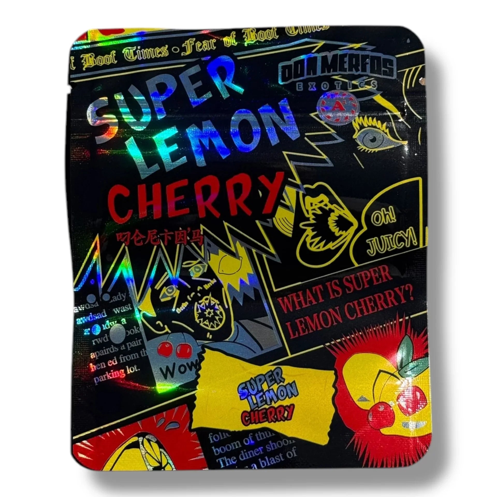 Don Merfos Super Lemon Cherry Mylar Bag 3.5g - Black Unicorn Hub