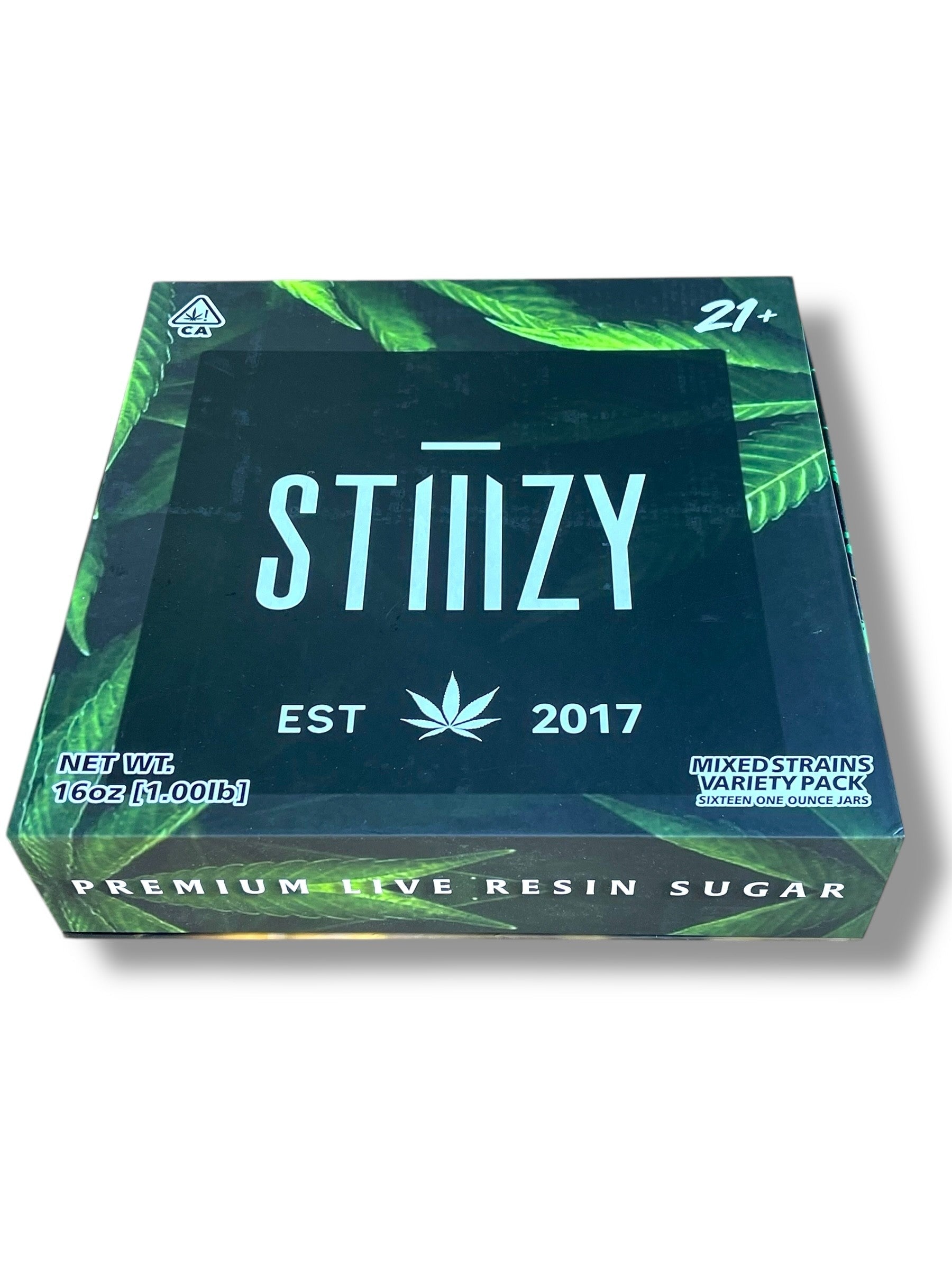 Stizzy Variety Pack 16-1oz Jars in a box Live Resin