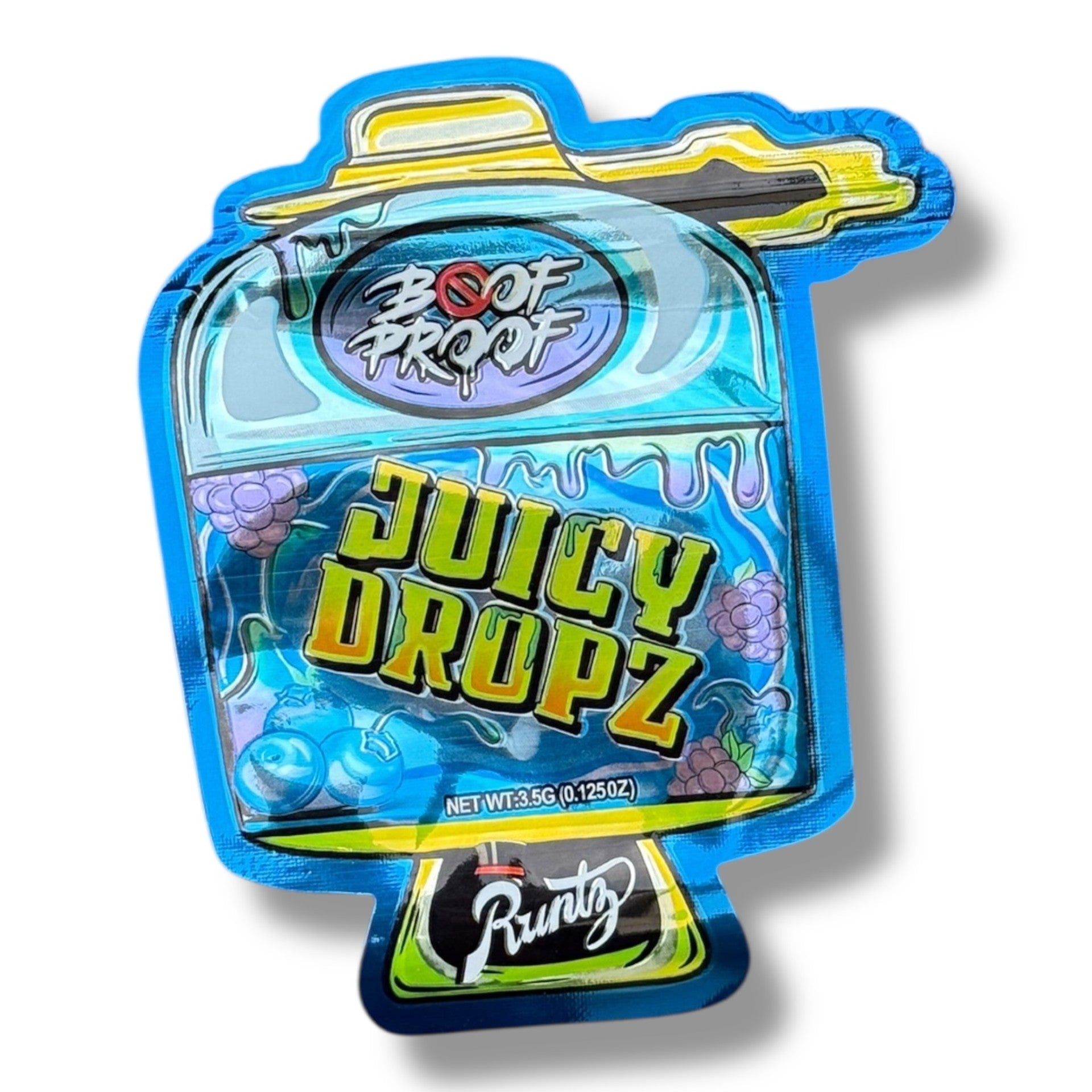 Juicy Dropz 3.5g Mylar Bags & Boxes with Window
