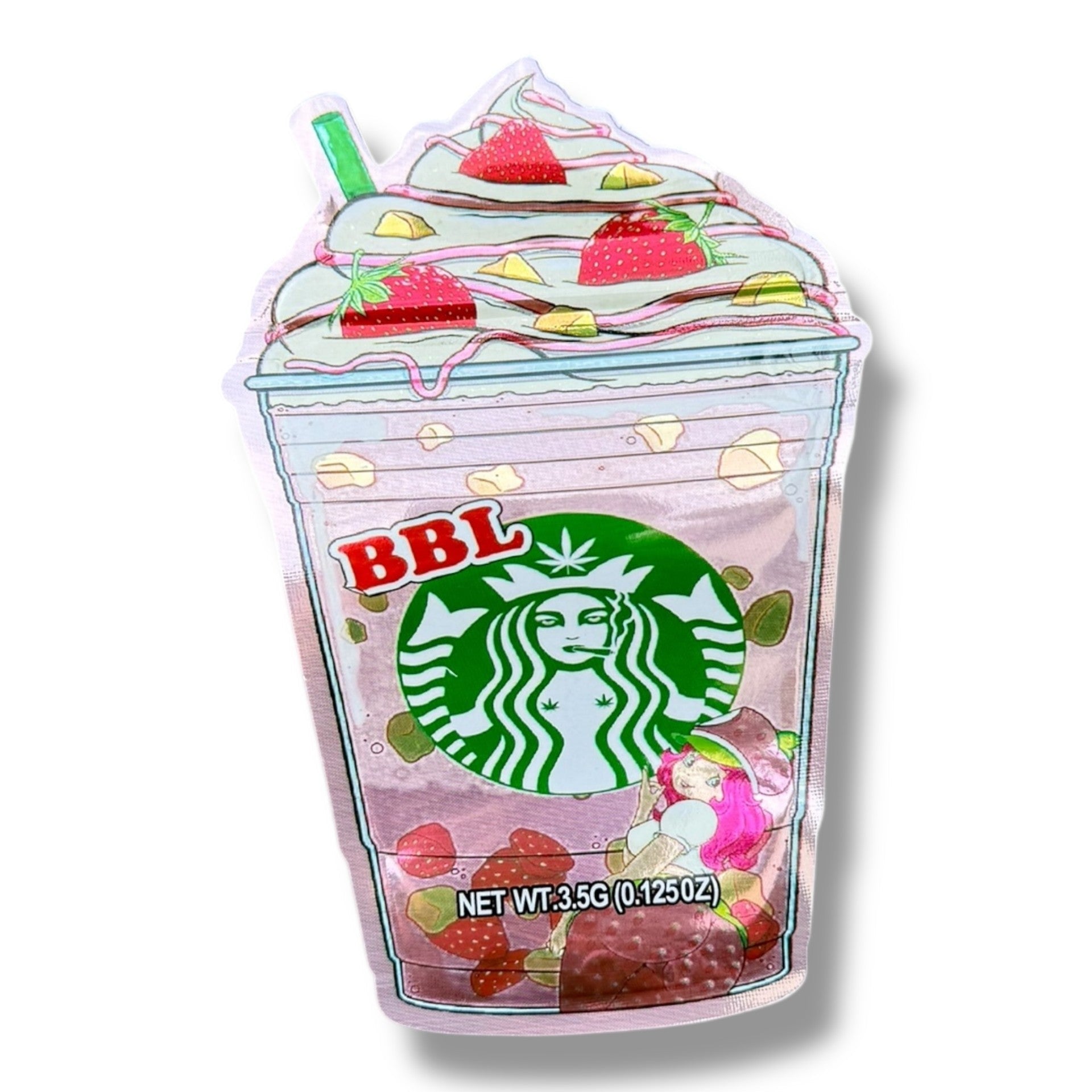 BBL 3.5g Mylar Bags & Boxes with Window