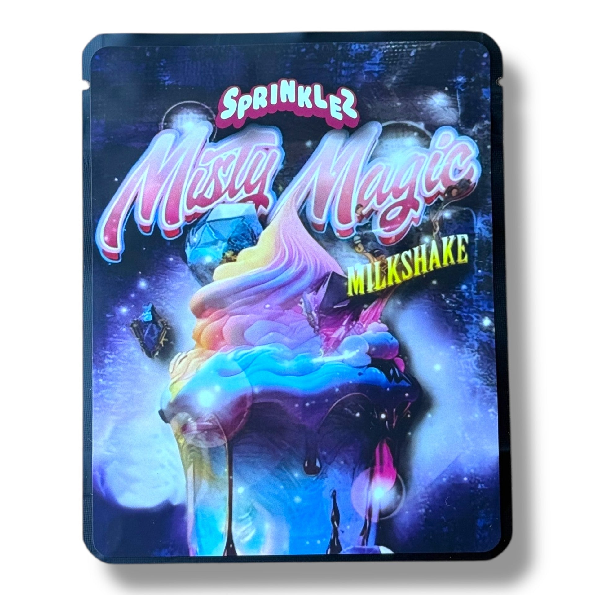 Sprinklez Misty Magic Milkshake 3.5G Mylar Bags -With stickers and label