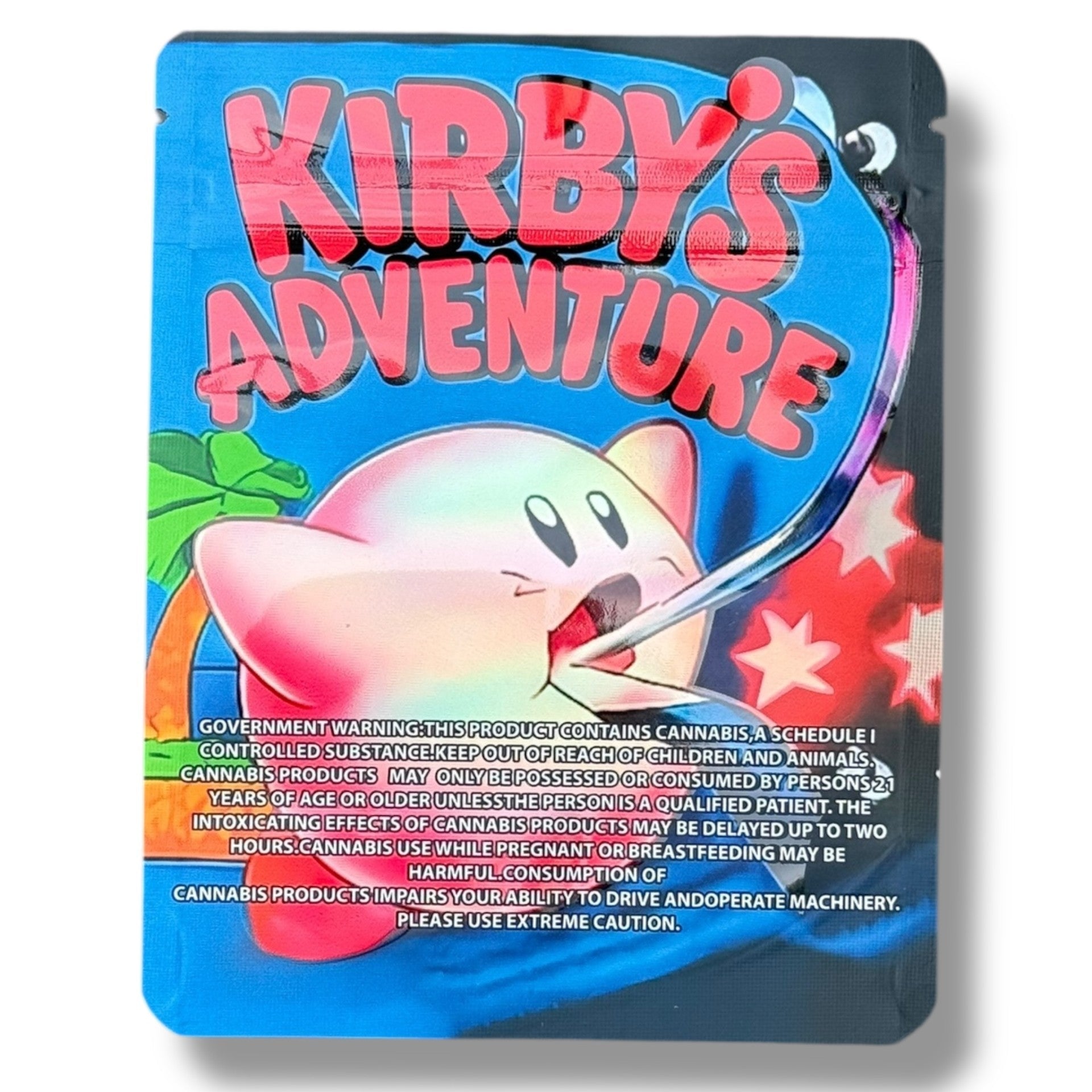 Kirby's Adventure ZA PACK 3.5g Mylar Bag- Packaging Only Zatendo