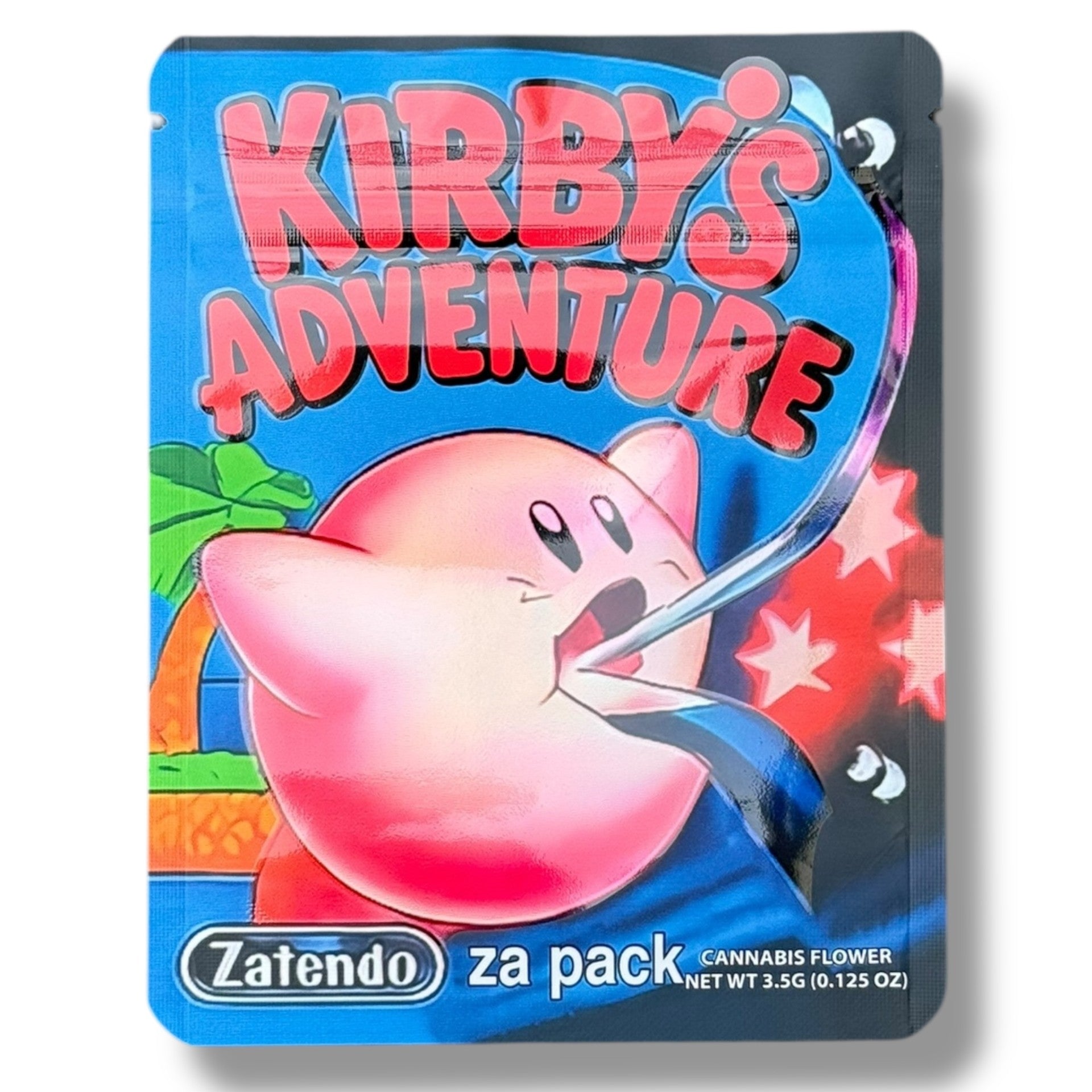 Kirby's Adventure ZA PACK 3.5g Mylar Bag- Packaging Only Zatendo