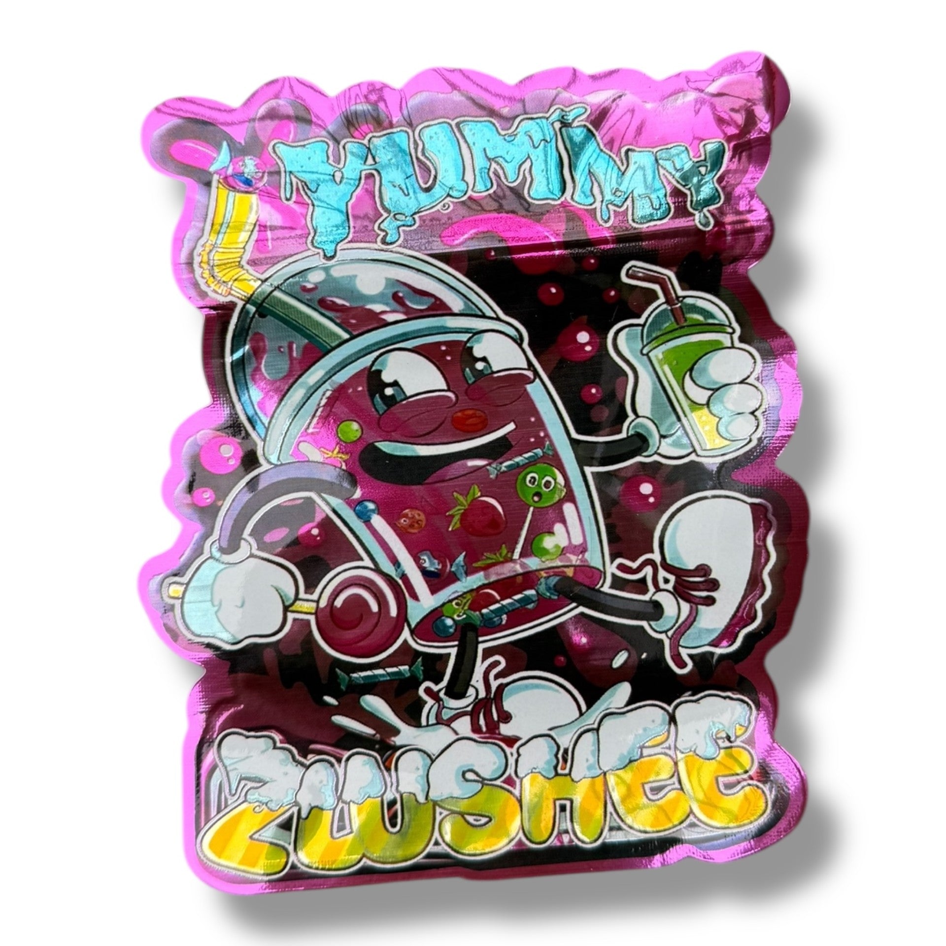 Yummy Zlushee 3.5g Mylar Bags & Boxes with Window