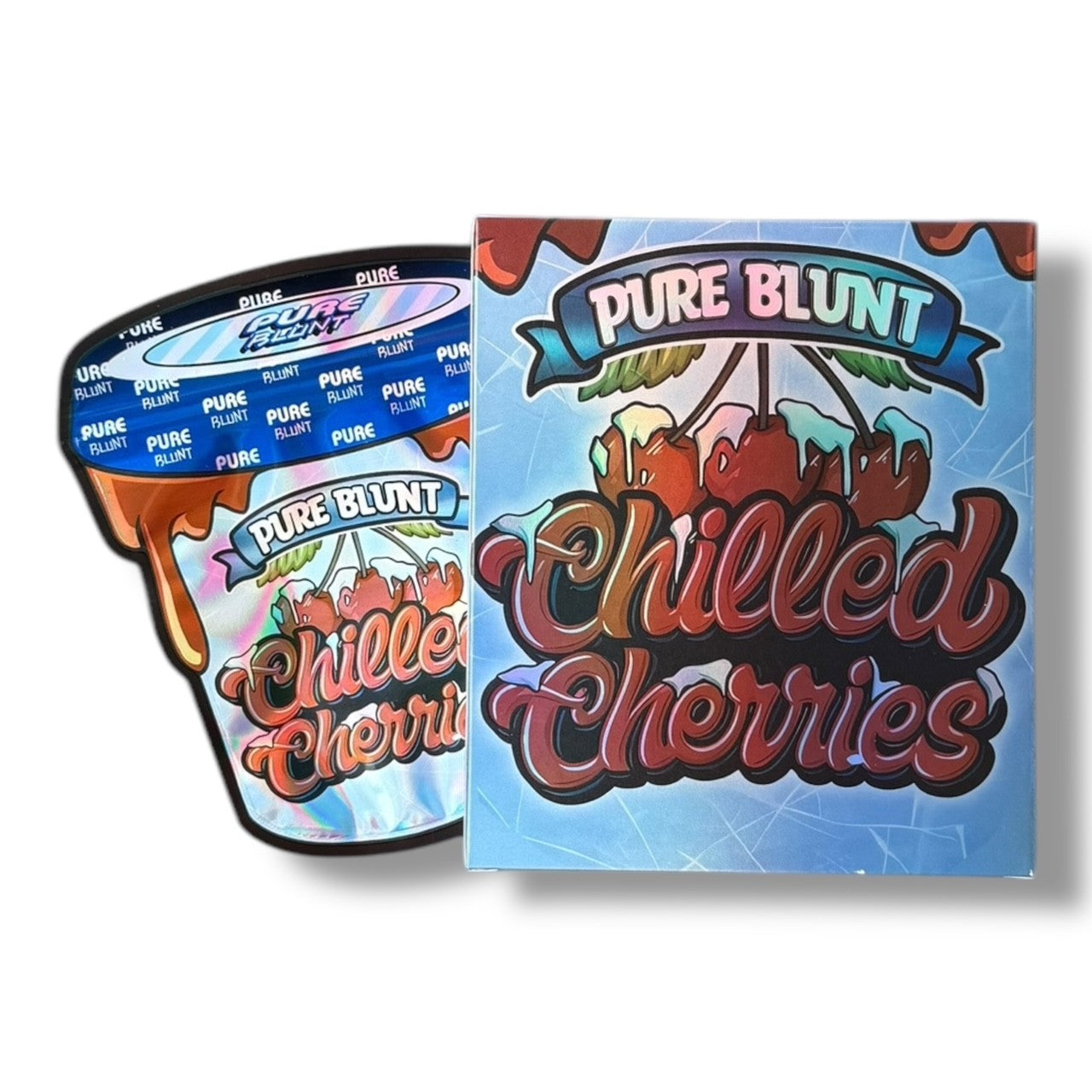 Pure Blunt Chilled Cherries Mylar Bags with Boxes 3.5g Box Packaging