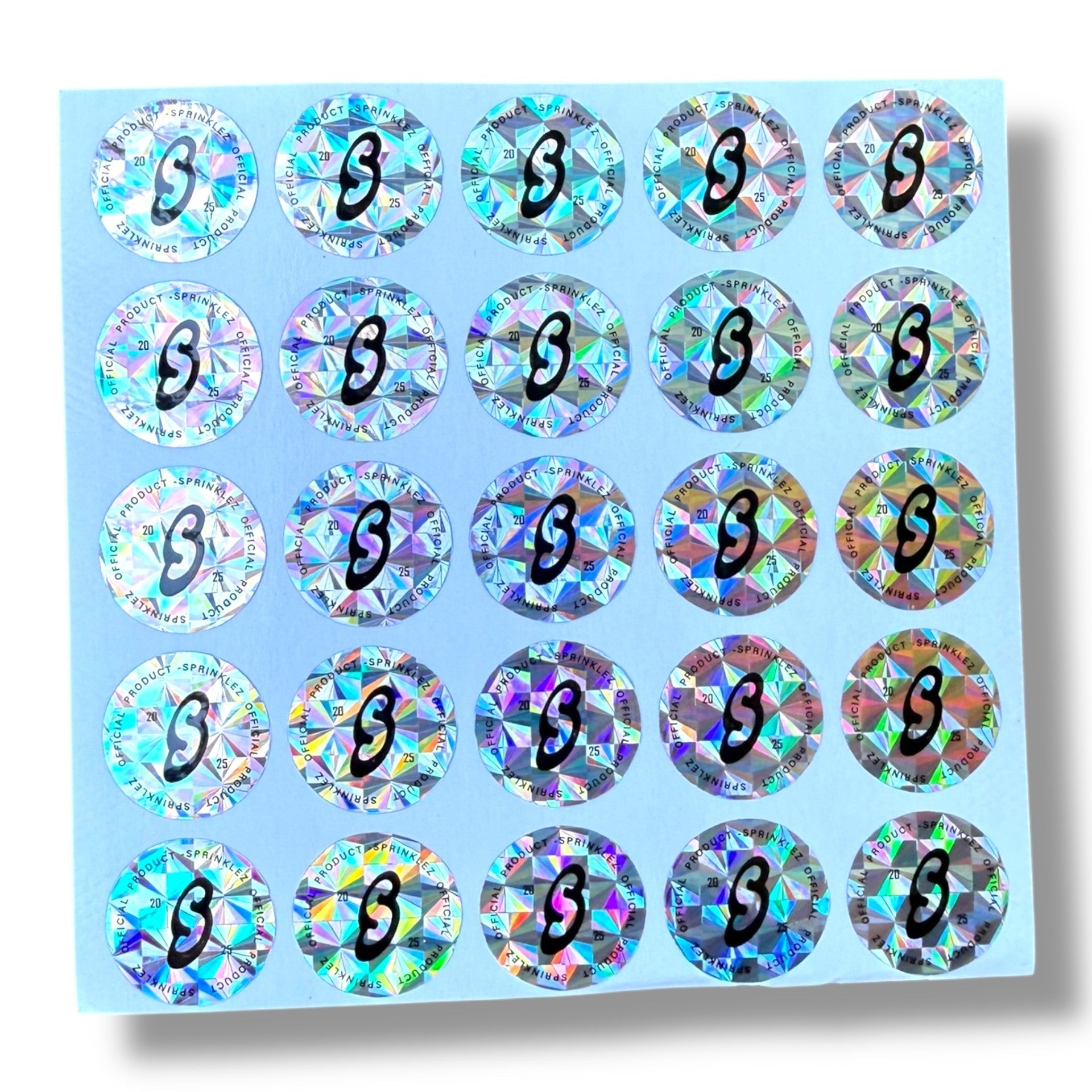 Sprinklez Rainbow Rush Milkshake 3.5G Mylar Bags -With stickers and label