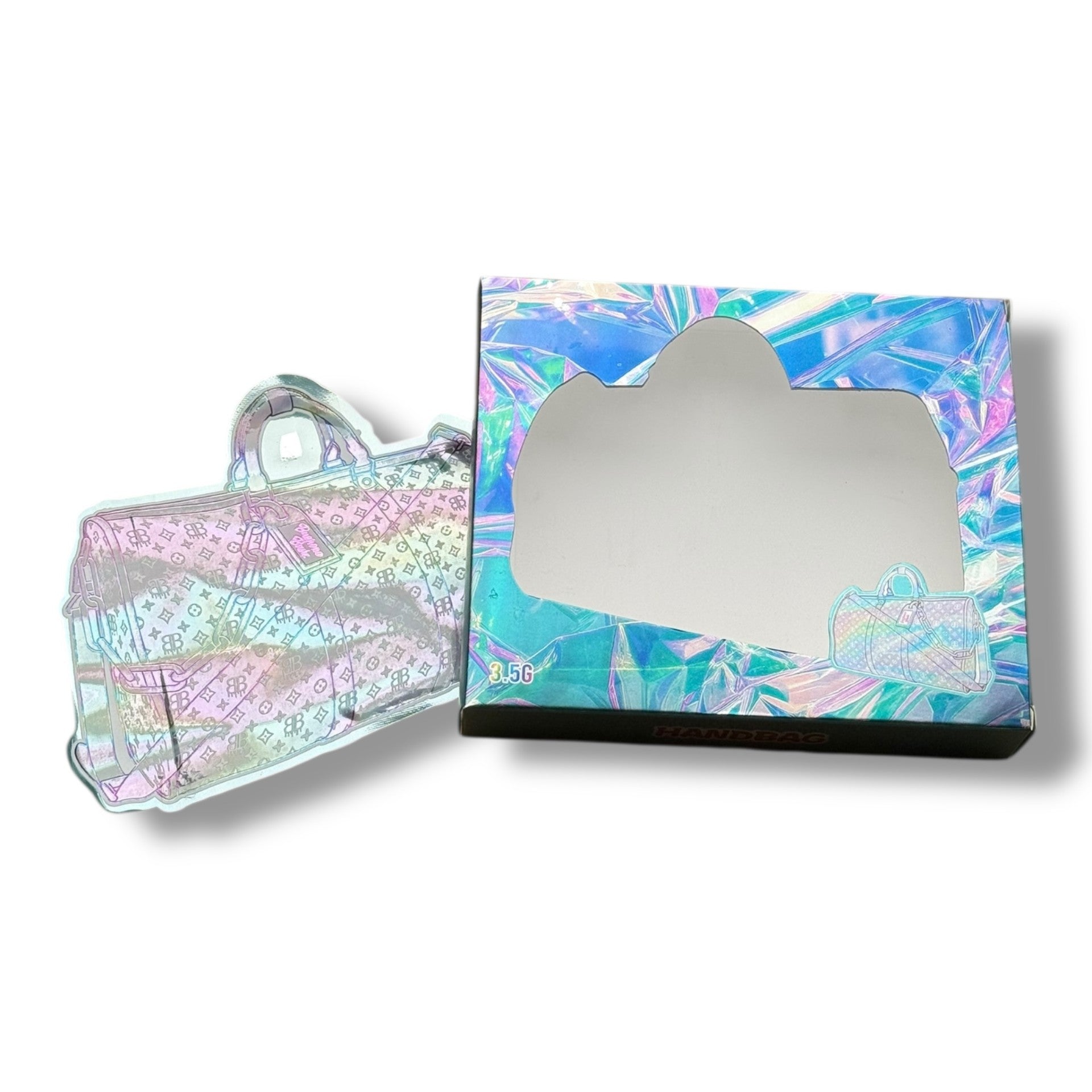 Handbag 3.5g Mylar Bags & Boxes with Window