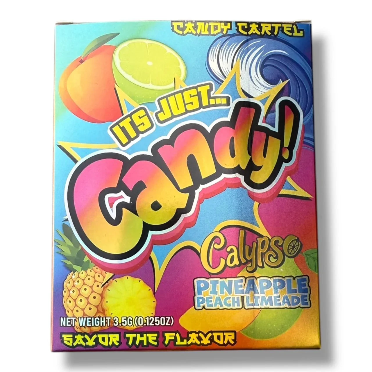 Candy Calypso Pineapple Peach limeade Mylar Bags with Boxes 3.5g Box P
