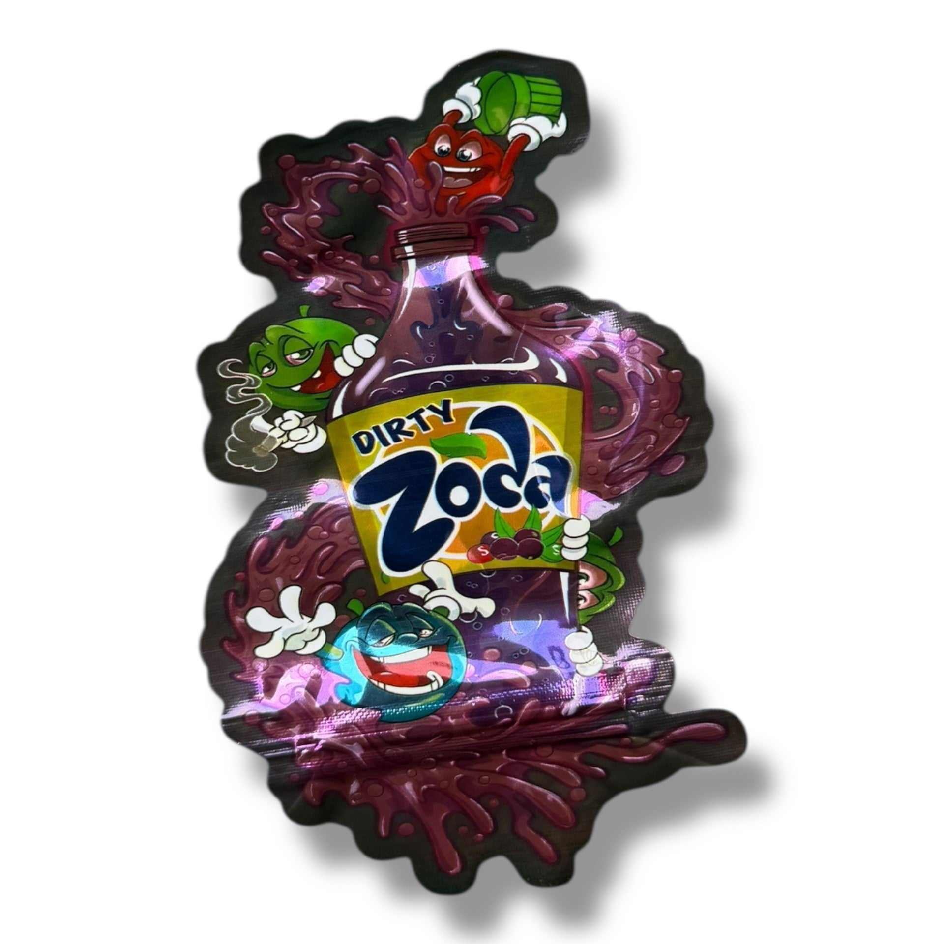 Dirty Zoda 3.5g Mylar Bags & Boxes with Window