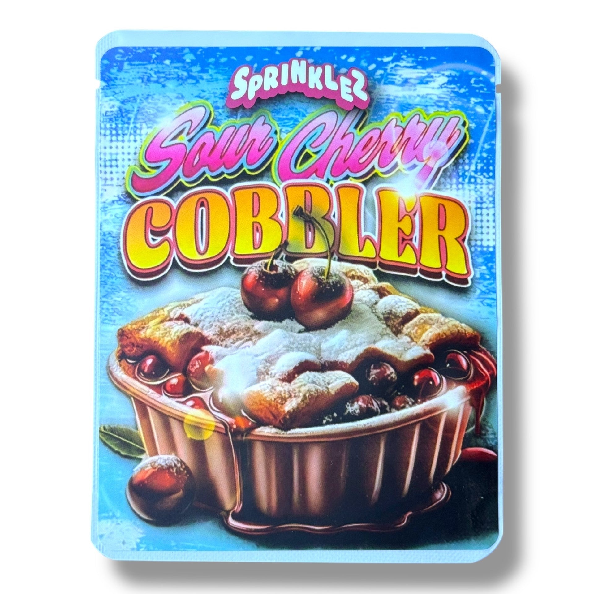 Sprinklez Sour Cherry Cobbler 3.5G Mylar Bags -With stickers and label