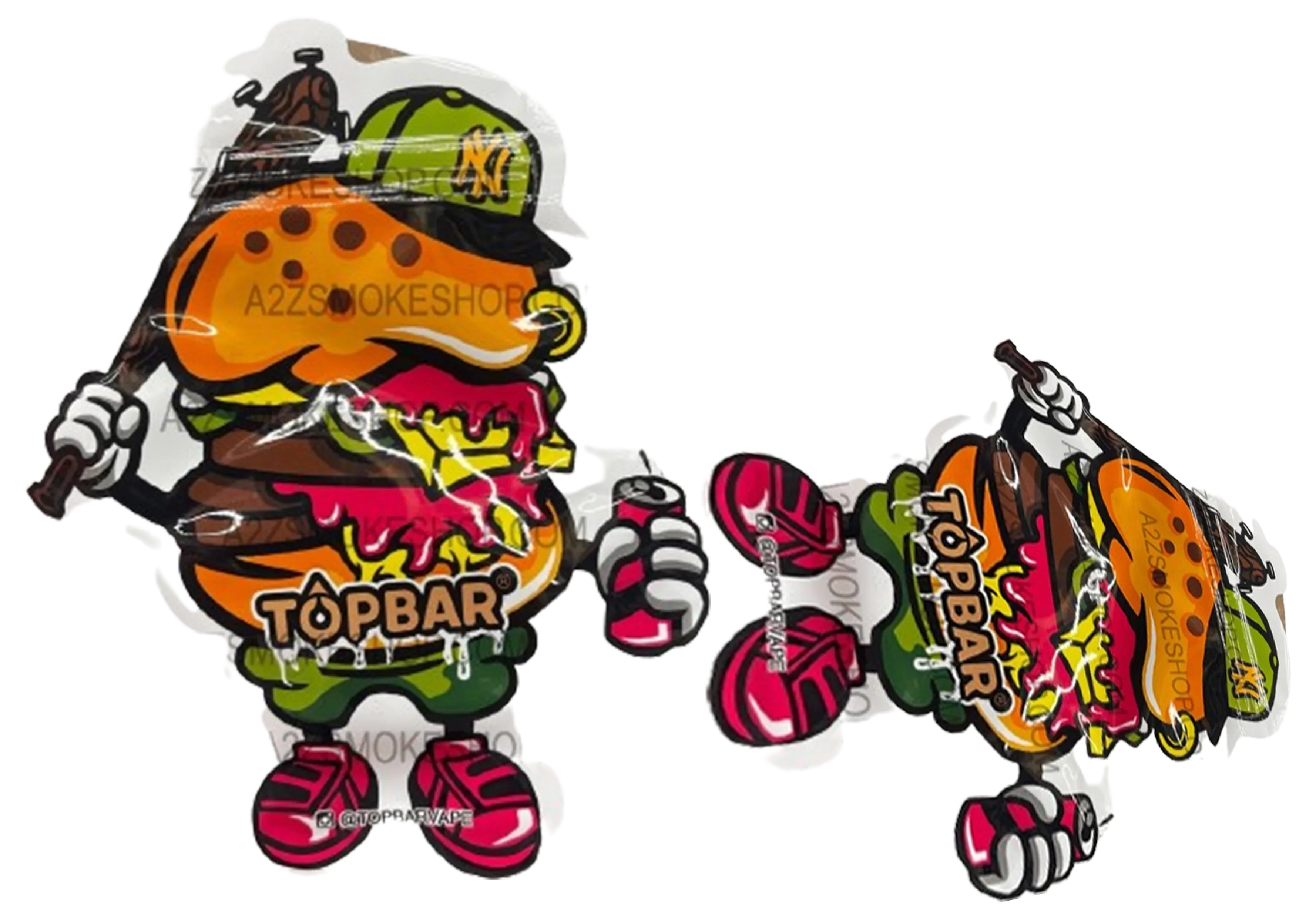 Top Bar New York NY Cut Out Mylar Bags 3.5g Die cut - Black Unicorn Hub