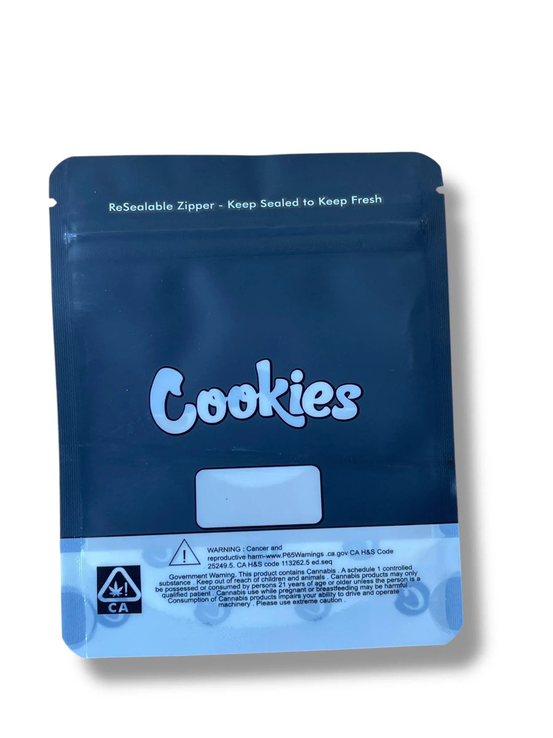 Cookies Mylar Bags 3.5 Gram with window Smell Proof Resealable Cookies Bags Black - Black Unicorn Hub